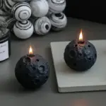 Moon meteor inspired scented candles