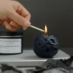 Moon meteor inspired scented candles