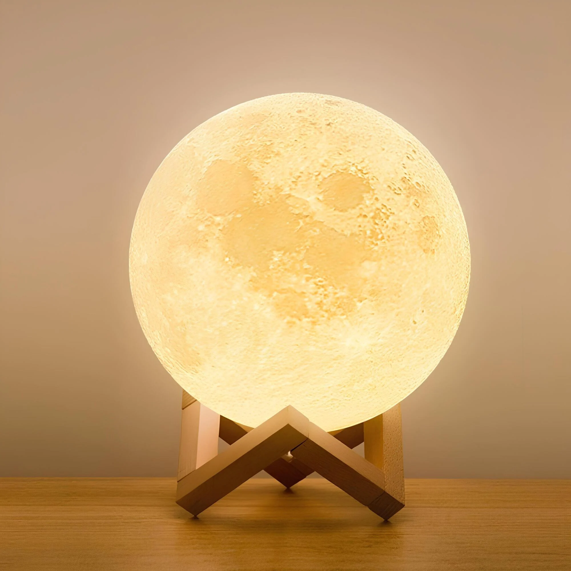 Moonluxe Mondlicht Tischlampe Warmes Licht Modern Deko Wohnzimmer Xlumina 2