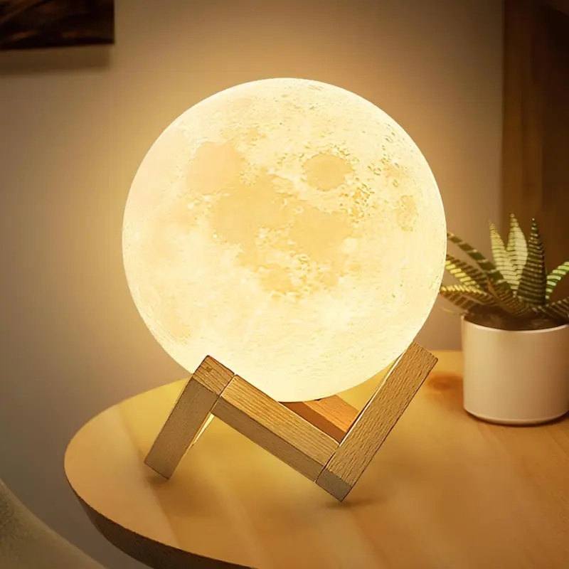 Moonluxe mondlicht tischlampe warmes licht modern deko wohnzimmer xlumina