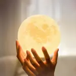 Moonluxe mondlicht tischlampe warmes licht modern deko wohnzimmer xlumina