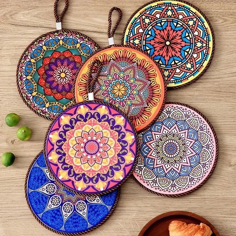 Moroccan Style Pattern Ceramic Coaster 131260