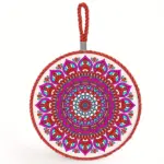 Moroccan style pattern ceramic coaster
