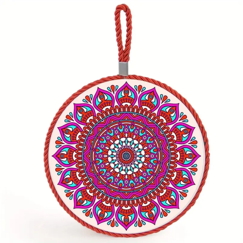 Moroccan style pattern ceramic coaster
