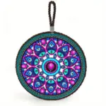 Moroccan style pattern ceramic coaster