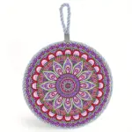 Moroccan style pattern ceramic coaster