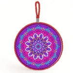Moroccan style pattern ceramic coaster