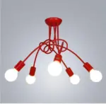 Multi color creative ceiling lighting 3 5 heads