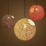 Multi colored led restaurant pendant ball lights