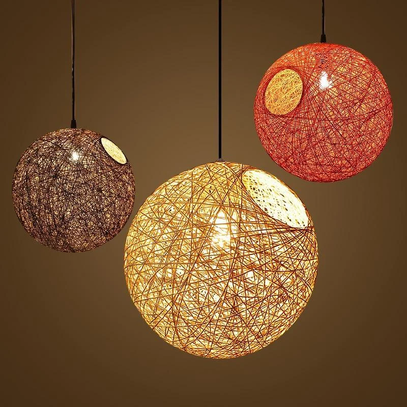 Multi Colored Led Restaurant Pendant Ball Lights 419094