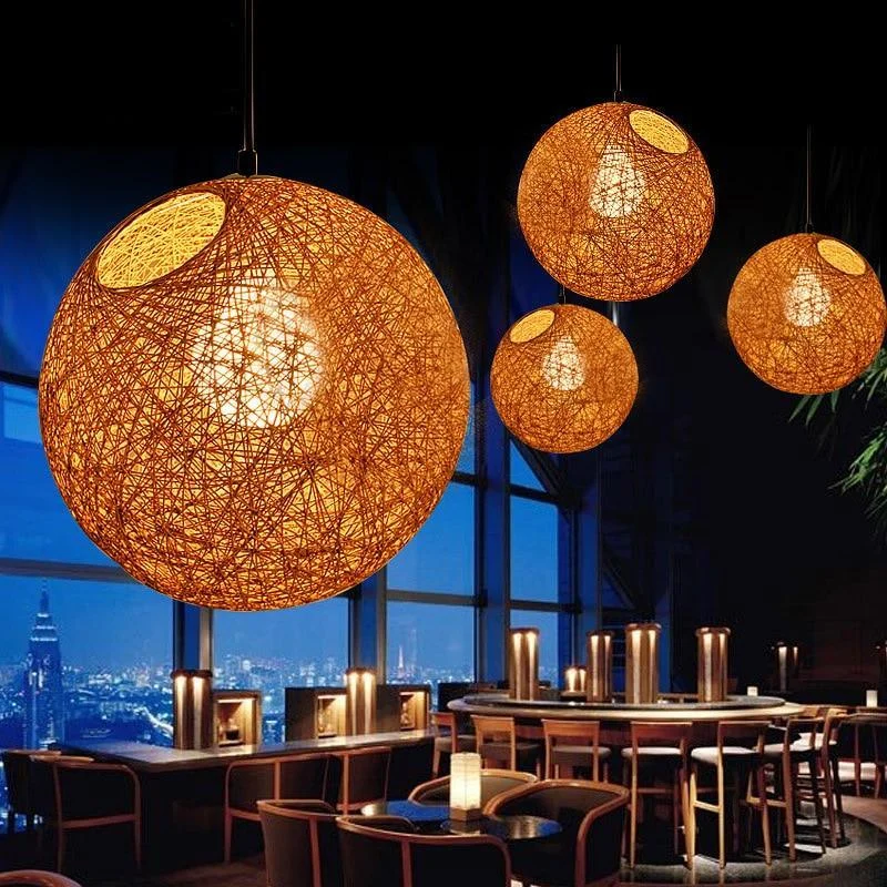 Multi Colored Led Restaurant Pendant Ball Lights 497914