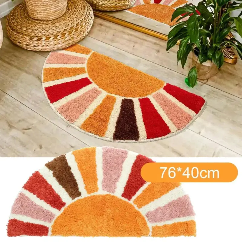 Multi coloured sun door mat