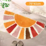 Multi coloured sun door mat