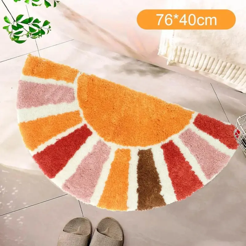 Multi coloured sun door mat