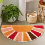 Multi coloured sun door mat