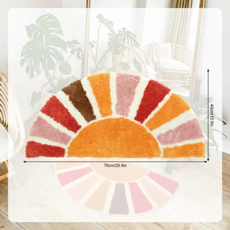 Multi coloured sun door mat