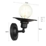 Multi style vintage industrial wall light