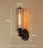 Multi style vintage industrial wall light