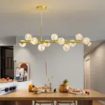 N3PBSandyha Led Kroonluchters Nordic Magic Bean Glas Bal G9 Opknoping Hanger Verlichting Voor Woonkamer Eettafel Schorsing