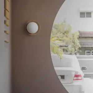 Homeko White Wood - Minimalistic Wall Lamp