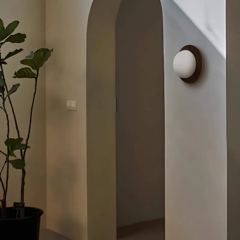 Natura weissholz minimalistische wandlampe elegantes design led beleuchtung wohnzimmer schlafzimmer xlumina4