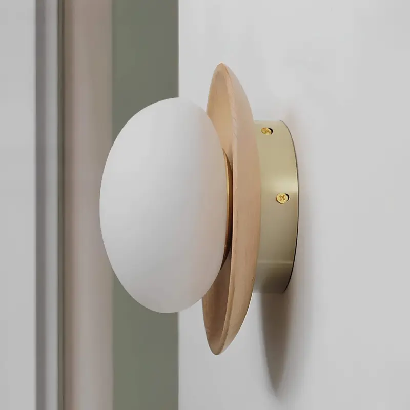 Natura weissholz minimalistische wandlampe elegantes design led beleuchtung wohnzimmer schlafzimmer xlumina5