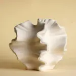 Natural look ceramic coral design vase