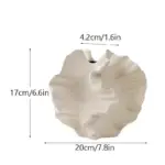 Natural look ceramic coral design vase