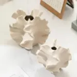 Natural look ceramic coral design vase