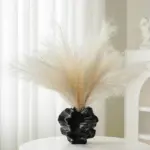 Natural look ceramic coral design vase
