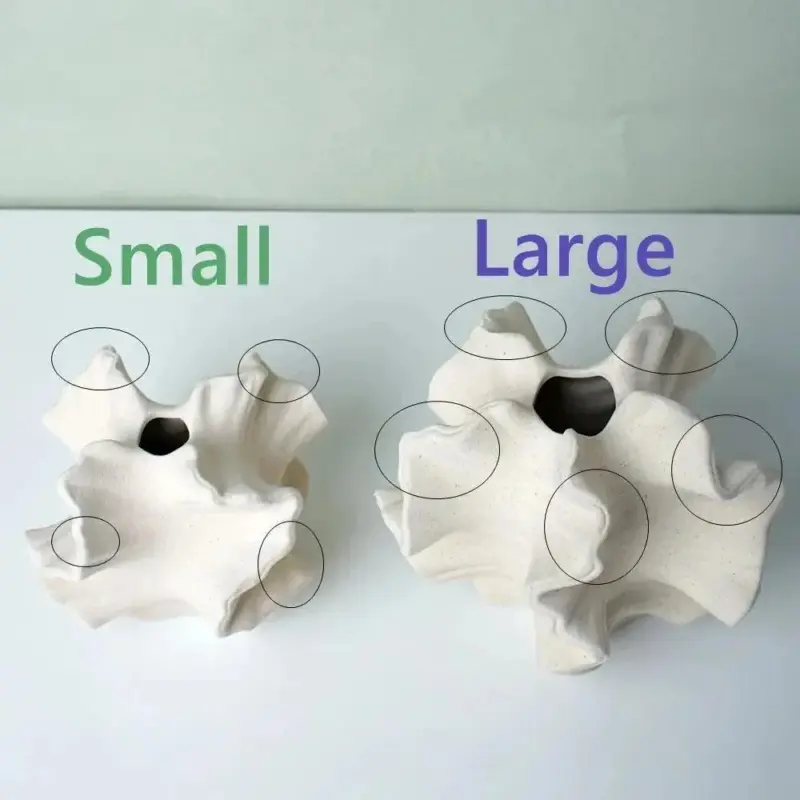 Natural look ceramic coral design vase