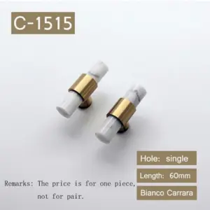 Natural Stone Brass Door Handles
