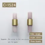 Natural stone brass door handles