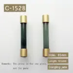 Natural stone brass door handles