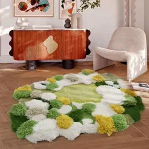 VerdeLux New Zealand Wool Moss Rug