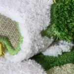 New zealand wool moss rug patchandbagel