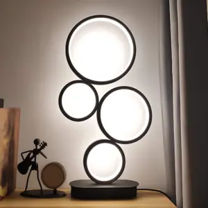 Homeko - Stacked table lamp with circular base