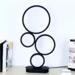 Ninalight gestapelte tischlampe mit kreisfoermigem fussstueck modern design wohnzimmer schlafzimmer xlumina3