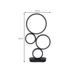 Ninalight gestapelte tischlampe mit kreisfoermigem fussstueck modern design wohnzimmer schlafzimmer xlumina5