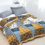 Nordic boho cotton throw blanket