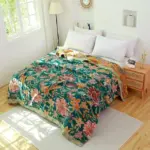 Nordic boho cotton throw blanket