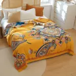 Nordic boho cotton throw blanket