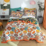 Nordic boho cotton throw blanket