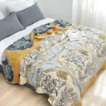 Nordic boho cotton throw blanket