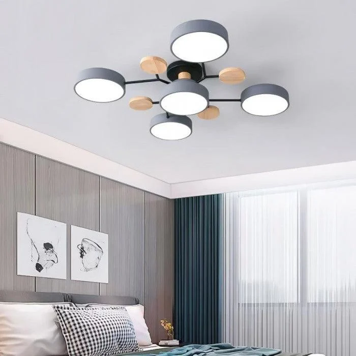 Nordic Branched Disc Led Ceiling Lamp Hl215 1