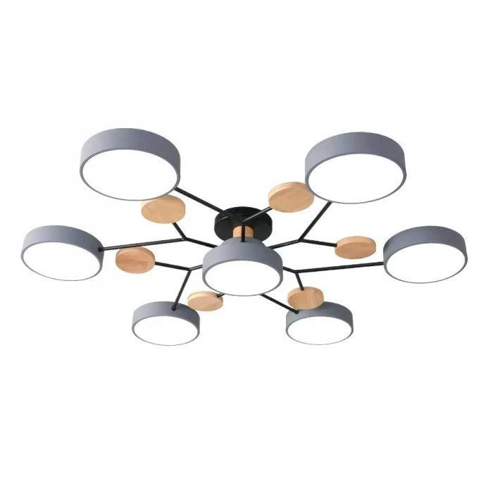 Nordic Branched Disc Led Ceiling Lamp Hl215 16