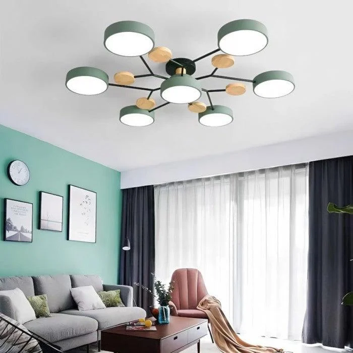 Nordic Branched Disc Led Ceiling Lamp Hl215 2