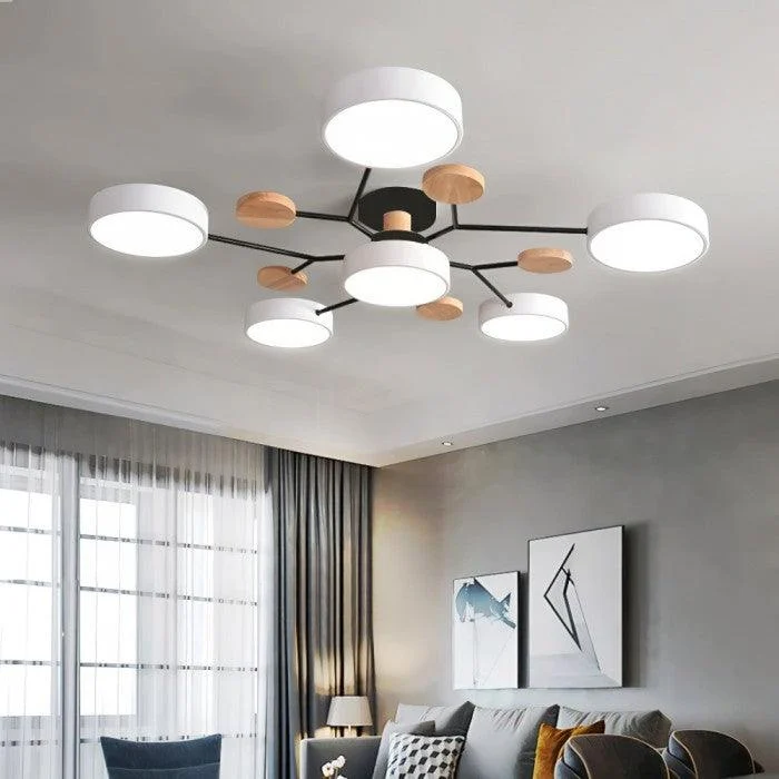 Nordic Branched Disc Led Ceiling Lamp Hl215 3