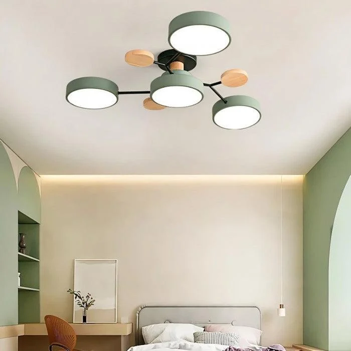 Nordic Branched Disc Led Ceiling Lamp Hl215 4