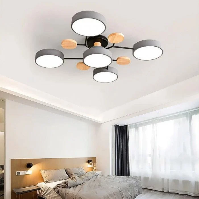 Nordic Branched Disc Led Ceiling Lamp Hl215 7